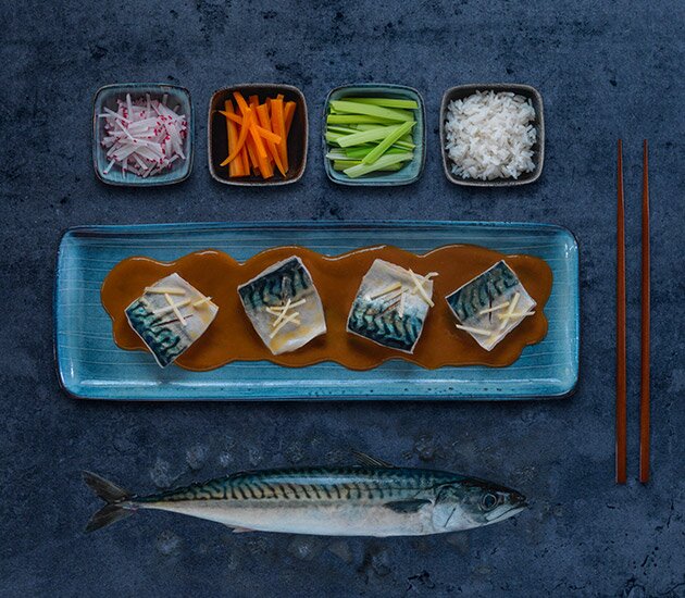 Norwegian salted mackerel misoni