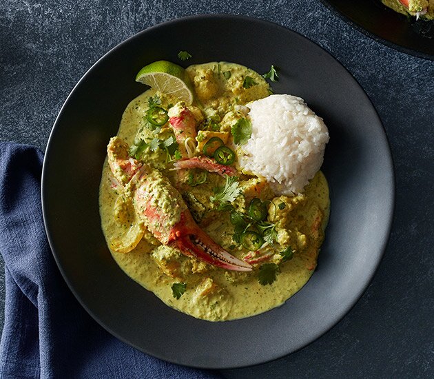 Green Curry Steamed Norwegian Snow Crab