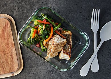 Norwegian saithe with vegetable stew